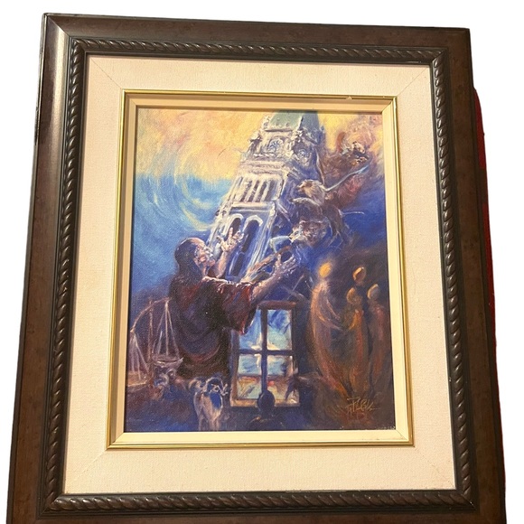 Patricia Kingsley Signed printed canvas “DANIEL” Religious painting 12 Prophets - Picture 1 of 15